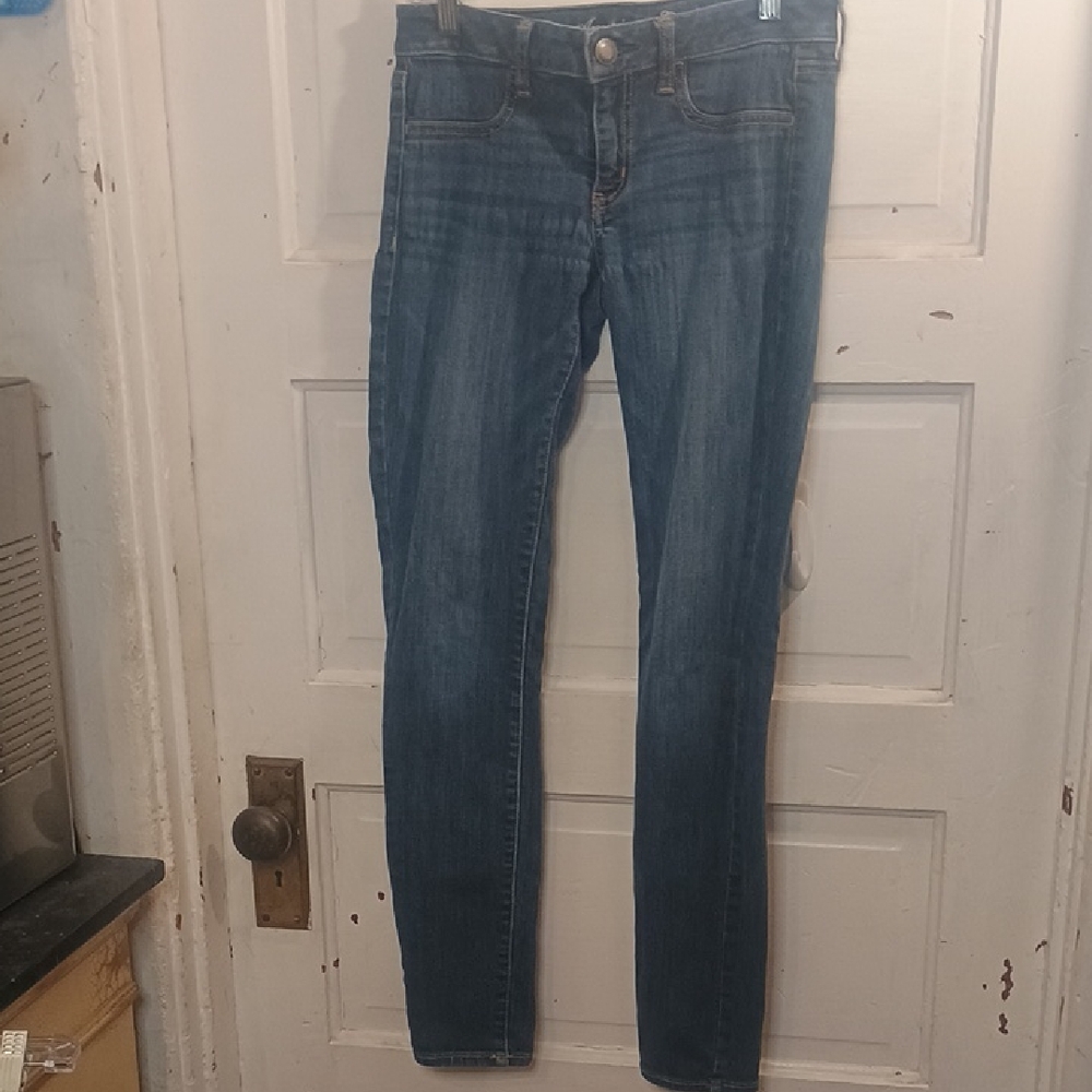 American Eagle Outfitters Dark Blue Skinny Jeans